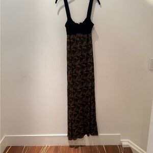 Rachel by Rachel Roy Elegant Black and Brown Maxi Dress. Size M.